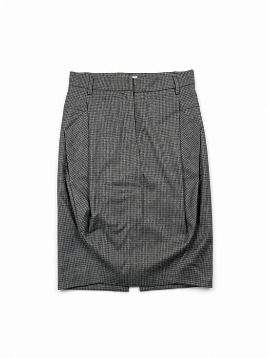 Brunello Cucinelli Dresses & Skirts - Brunello Cucinelli Gray Houndstooth Pencil Skirt